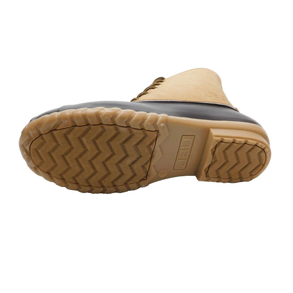 M55 Jbu Brown Beige Maine Water-Resistant Duck Boot 12 M - Picture 5 of 6